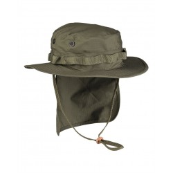  JUNGLE BOONIE HAT R/S WITH NECK PROTECTION OLIVE