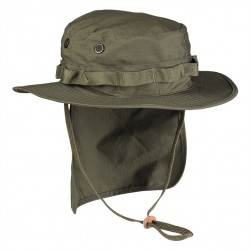  JUNGLE BOONIE HAT R/S WITH NECK PROTECTION OLIVE