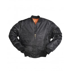  US FLIGHT JACKET "MA1 STYLE" MIL-TEC ΜΑΥΡΟ